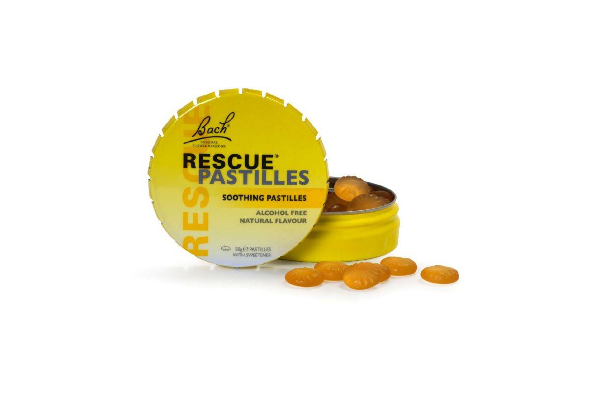 Bach Rescue Remedy Pastilles Orange & Elderflower 50g � Soothing Flower Essences