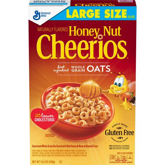General Mills Honey Nut Cheerios Sweetened Whole Grain (15.4 oz)
