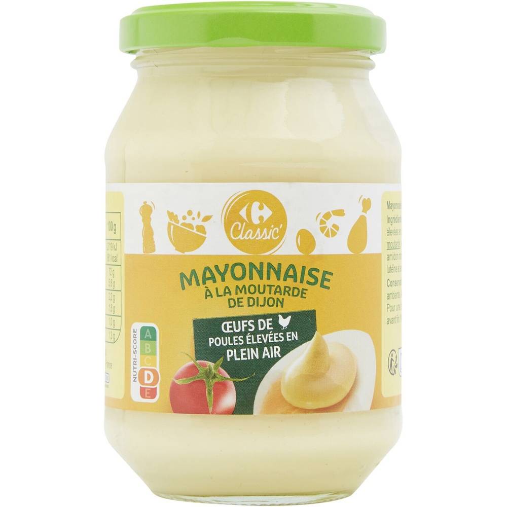 Mayonnaise moutarde de Dijon CARREFOUR CLASSIC' - le pot de 239g