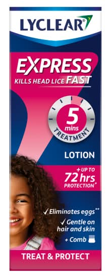 Lyclear Express Treat & Protect Head Lice Lotion (100ml)