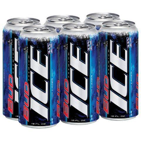 Bud Ice 6 Pack 16oz Can