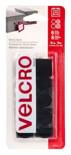 Velcro Brand Sticky Back Coins & Squares Value Pack