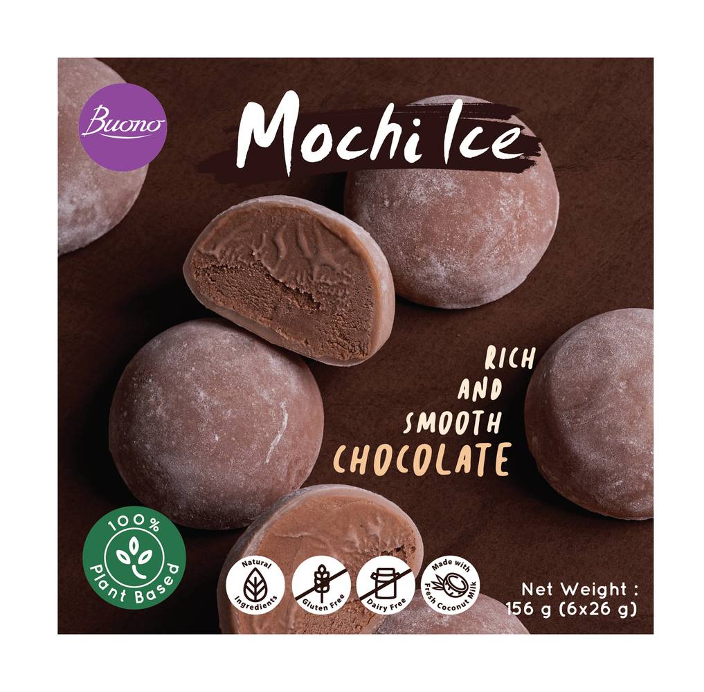 Buono Mochi Ice Dessert Chocolate (26g, 6 pack)