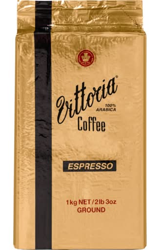 Vittoria Coffee Espresso Ground Coffee (1kg)