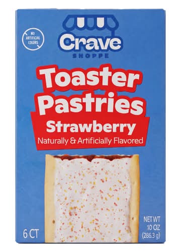 Crave Shoppe Toaster Pastries, Strawberry (10 oz, 6 ct)
