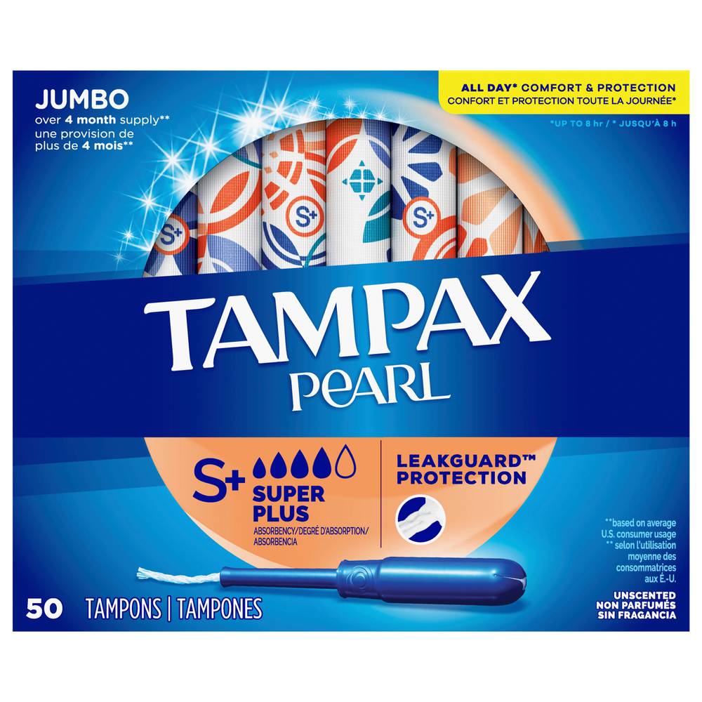 Tampax Pearl Super Plus Absorbency Tampons (14.2 oz)