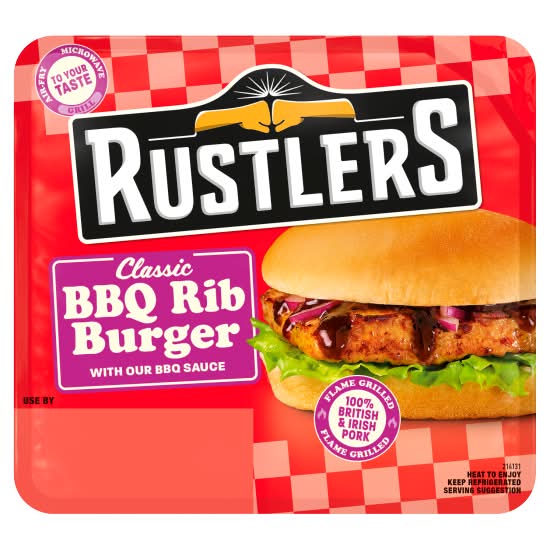 Rustlers Bbq Rib Burger (122g)