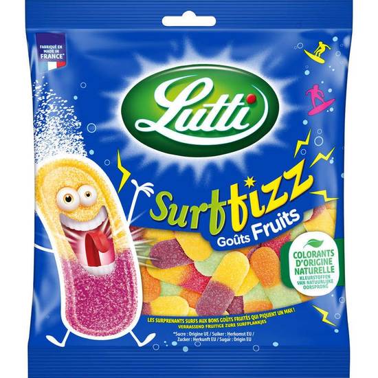 Lutti Bonbons Surffizz Goûts Fruits, Extra Acide 200G