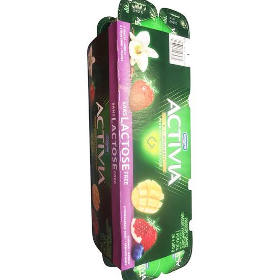 Activia Lactose Free Yogurt, 24 × 100 g