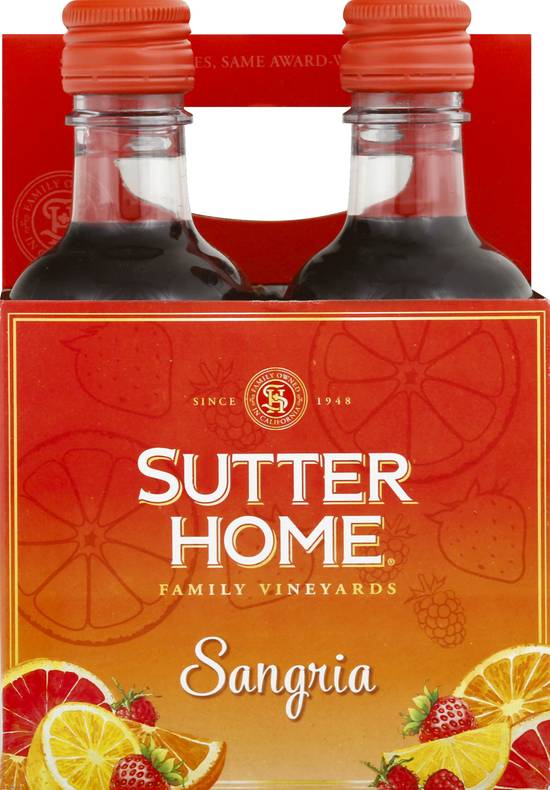 Sutter Home Sangria Red Wine Blend (4 ct, 187 ml)