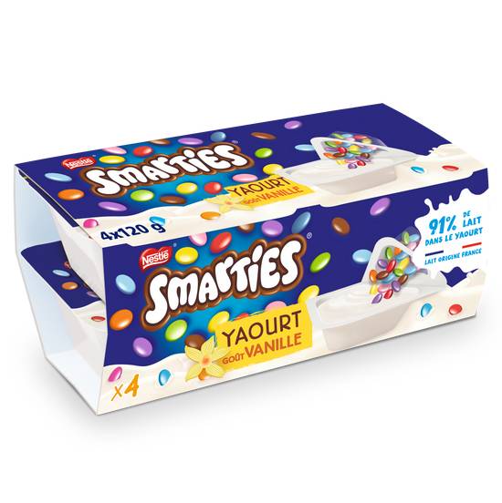 Nestlé - Smarties yaourt (vanille)