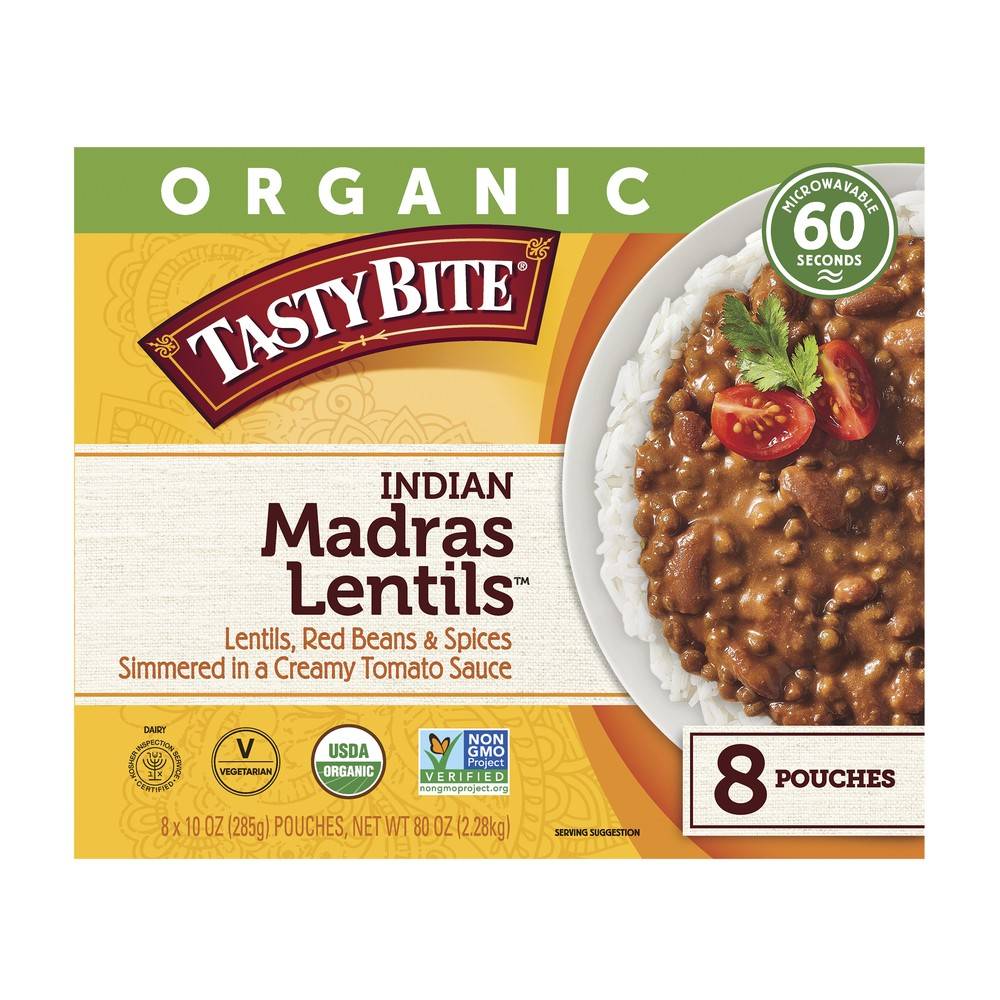 Tasty Bite Organic Indian Madras Lentils (8 ct)