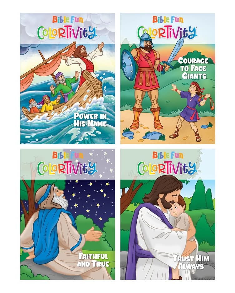 Bible Fun Colortivity Books For Kids, Assorted Stories, 1-ct.