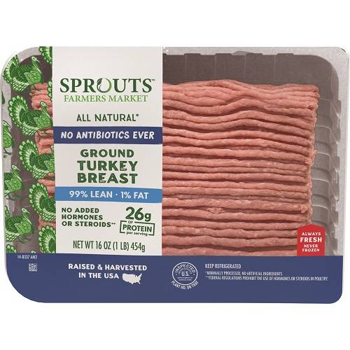 Sprouts All-Natural 99% Lean Fresh Ground Turkey Breast