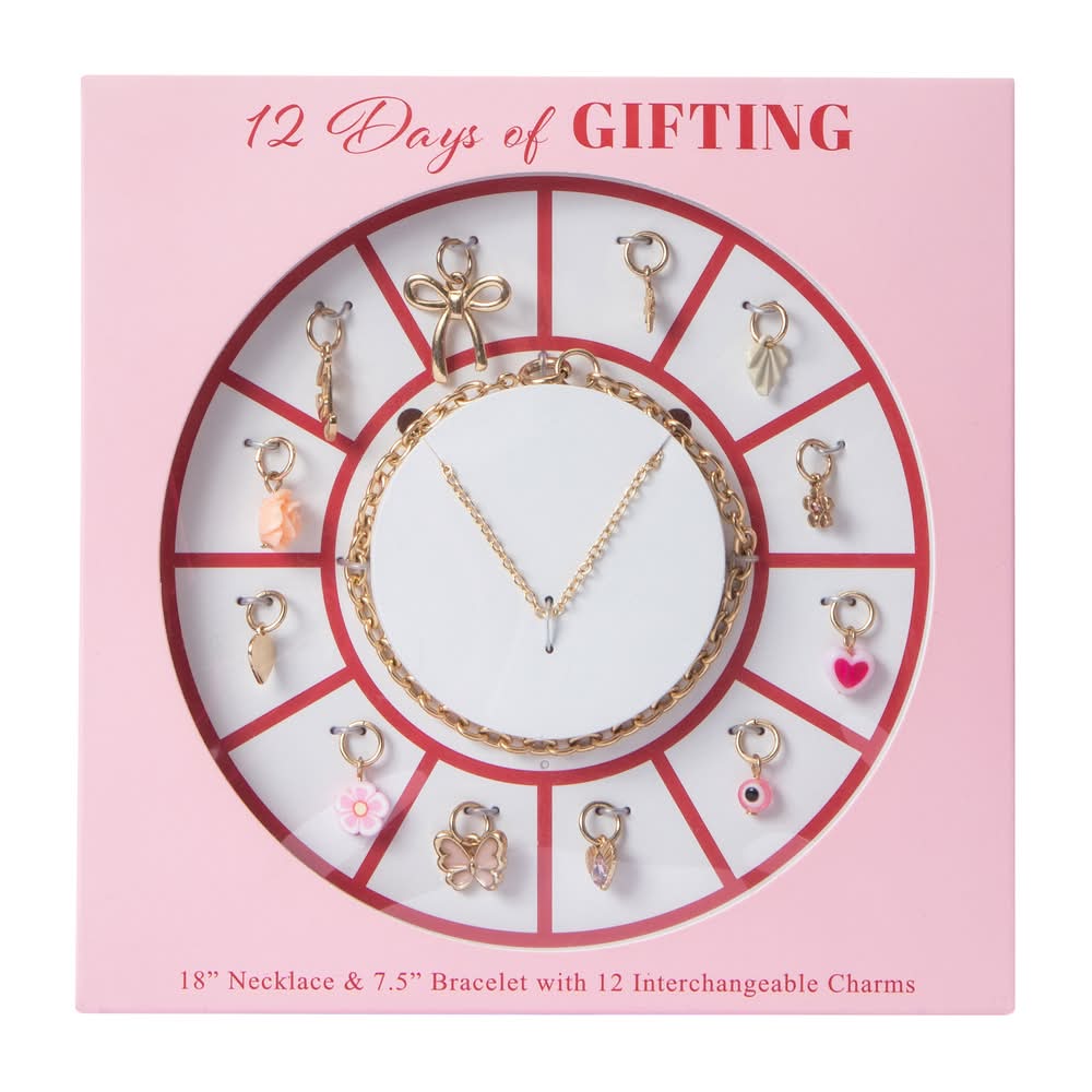 12 Days Of Gifting Bracelet With Interchangeable Charms Girly