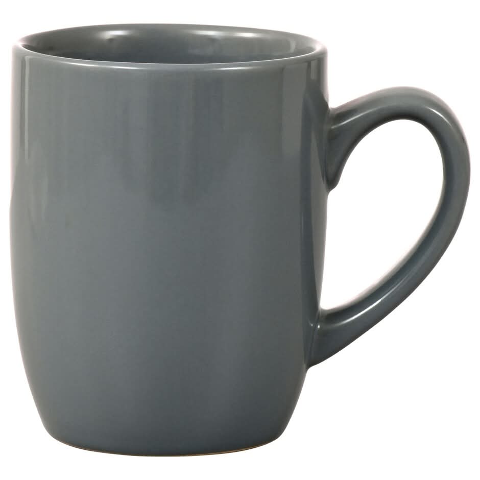 Royal Norfolk Stoneware Mugs 12 oz, Gray