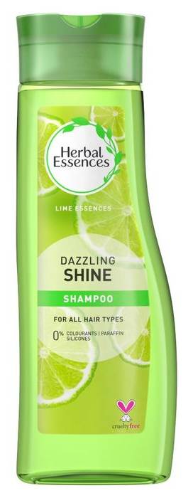 Herbal Essences Dazzling Shine Shampoo | Lime Scent | Hair Gloss For Shine | Cruelty Free | 400ml (399065)