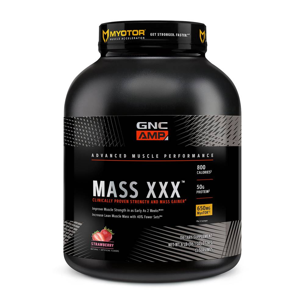 Gnc Mass Xxx With Myotor Protein Powder (6 lb) (strawberry)