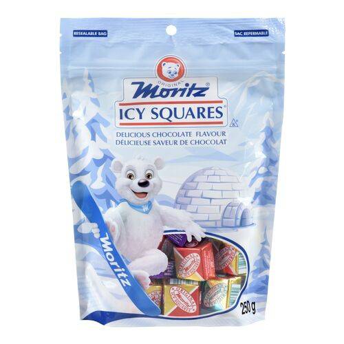 Moritz chocolat sac (400 g) - icy squares chocolate bag (250 g)