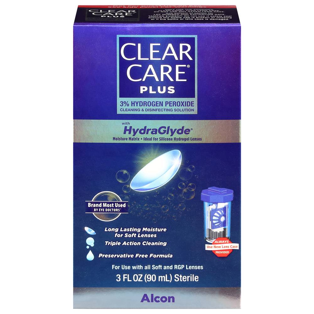 Clear Care Cleaning & Disinfecting Solution Contact Lens (3 fl oz)