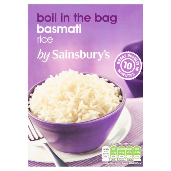 Sainsbury's Boil In The Bag Basmati Rice 4x125g