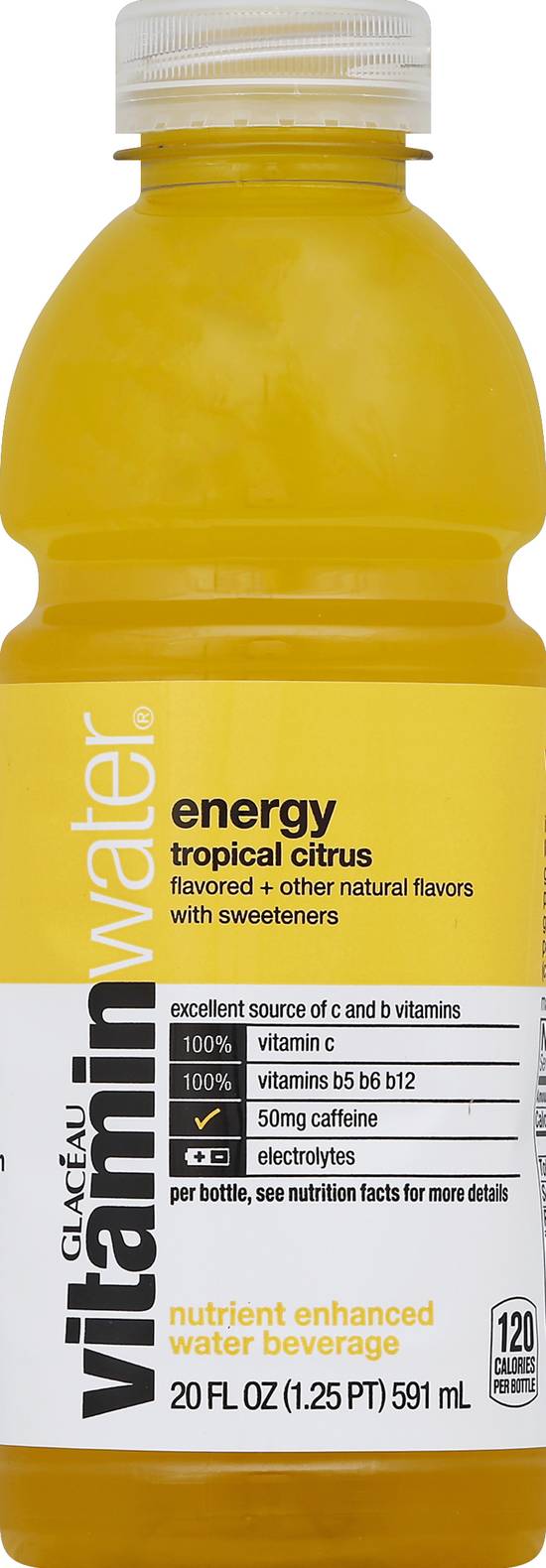 Vitaminwater Energy Drink (20 fl oz) (tropical citrus)
