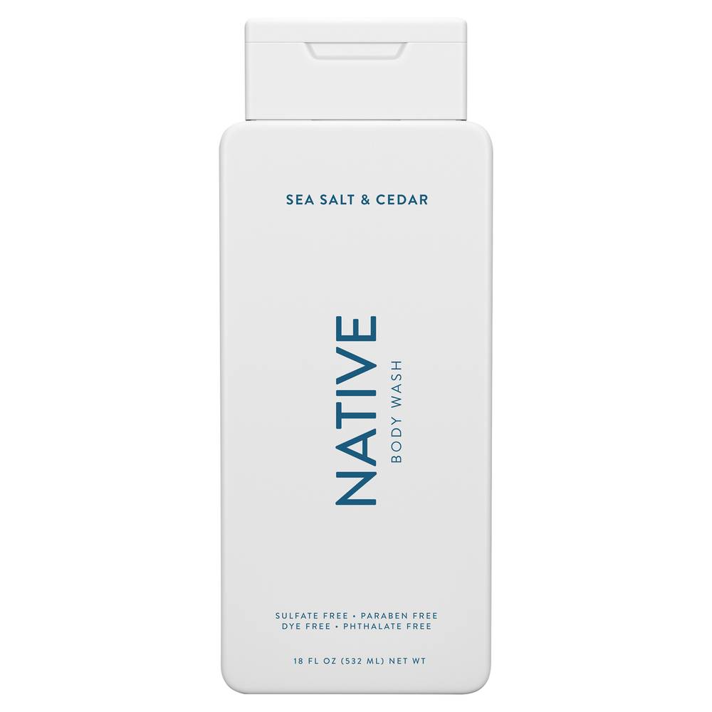 Native Sea Salt & Cedar Body Wash