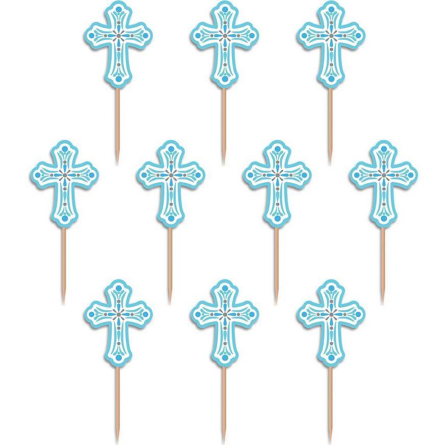 Blue Communion Party Picks 36ct