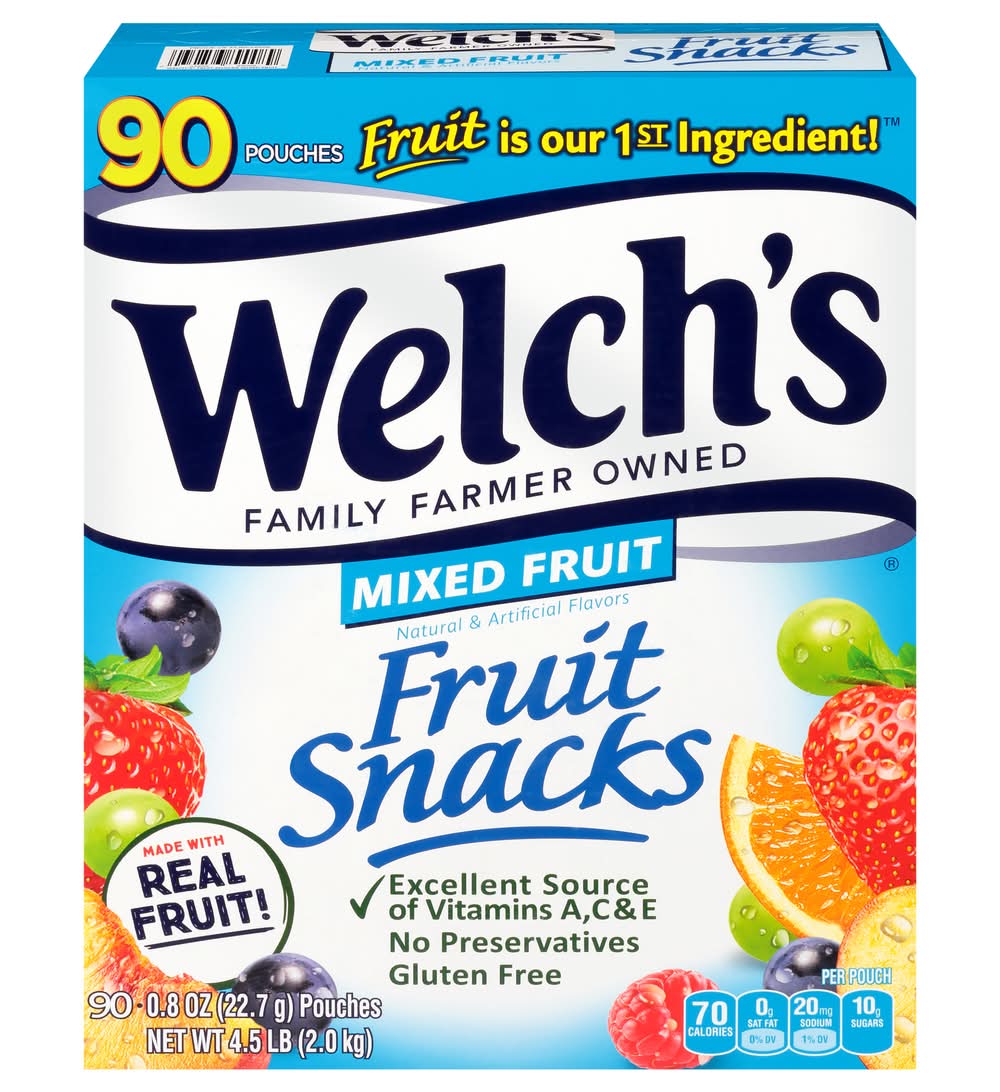 Welch's Mixed Fruit Snacks (90 x 0.8 oz)