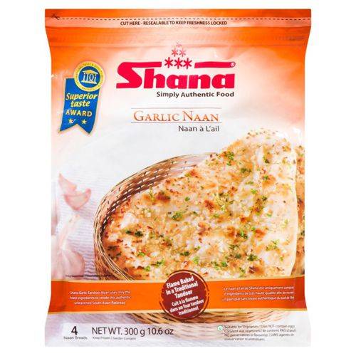 Shana naan à l'ail (300g) - naan garlic (300 g)