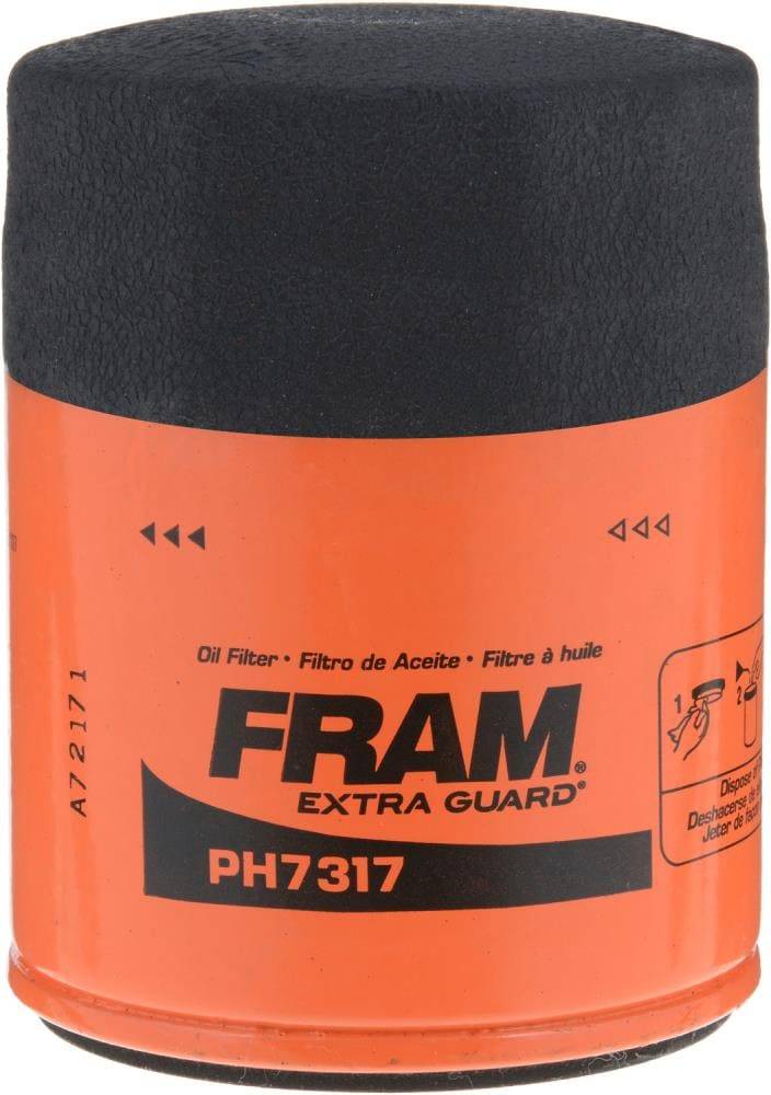 FRAM  PH7317 Oil Filter: Silicone Anti-Drain Back Valve, Proven Protection up to 10,000 Miles | PH7317