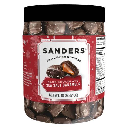 Sanders Dark Chocolate Sea Salt Caramels 18oz