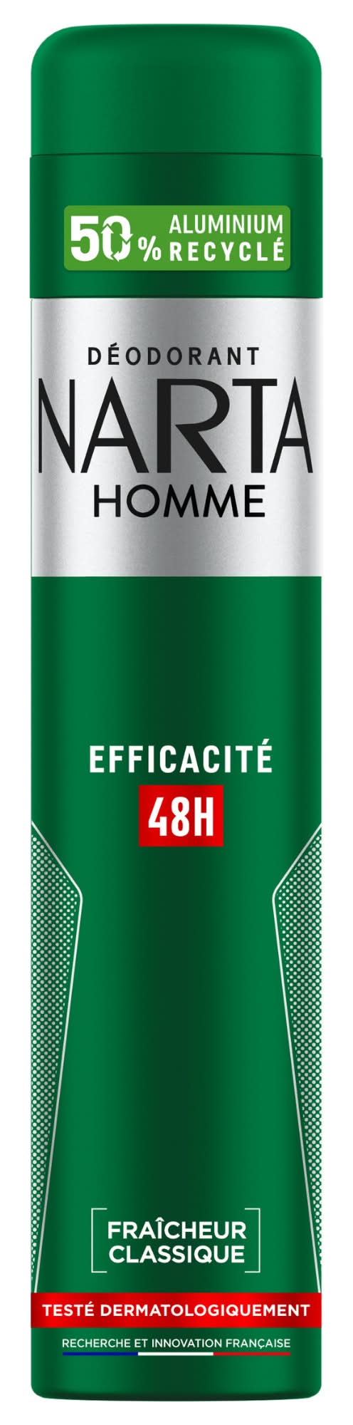 Narta - Déodorant classique efficacité 48h, male (200ml)