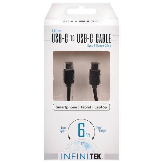 Infinitek 6.6 Feet Sync & Charge Usb-C To Usb-C Cable