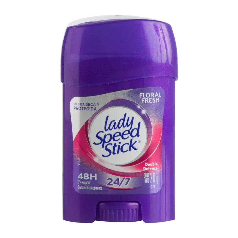 Lady speed stick antitranspirante 24/7 floral fresh (barra 20 g)