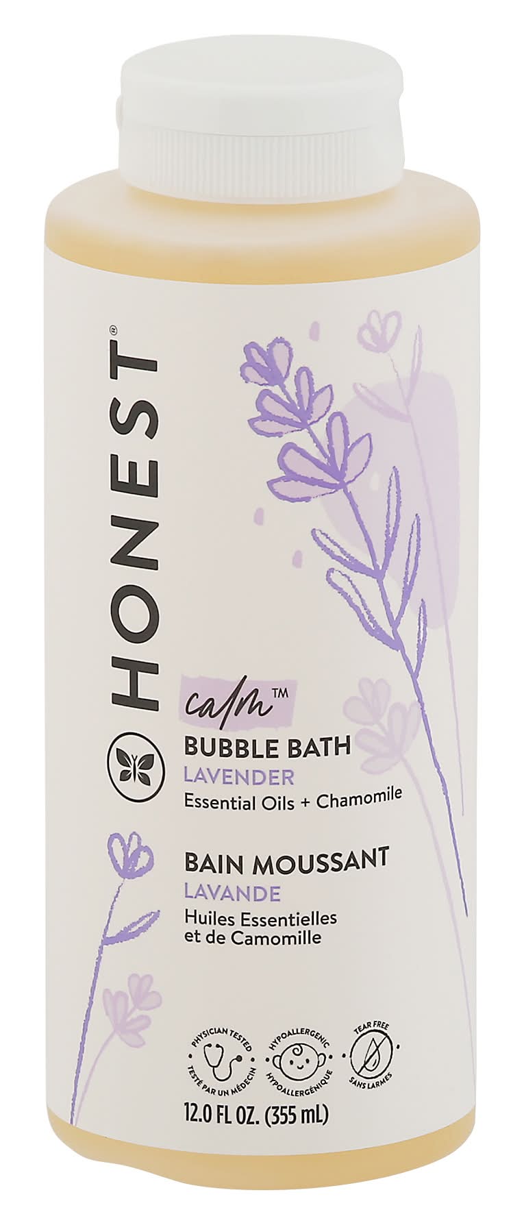The Honest Company Calm Bubble Bath, Lavender (12 fl oz)