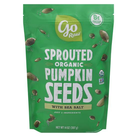 Go Raw Sprouted Organic Pumpkin Seeds (sea salt)
