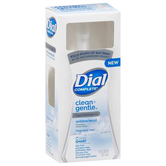Dial Clean + Gentle Hypoallergenic Antibacterial Hand Wash