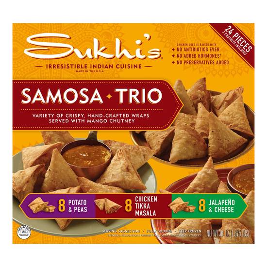 Sukhi's Samosa Trios (24 ct, 30 oz)