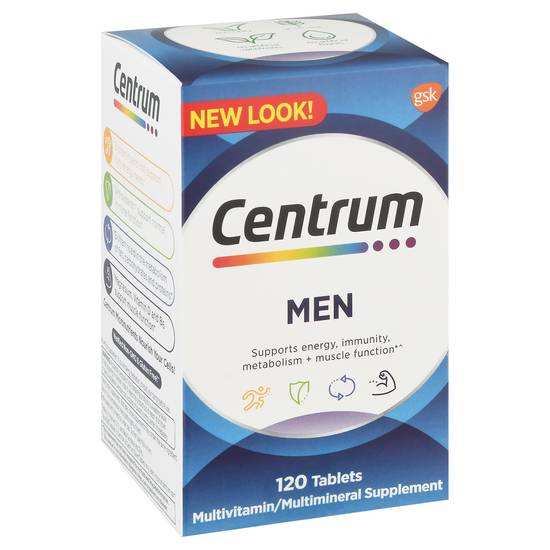 Centrum Men Multivitamin/Multimineral Supplement Tablets (120 ct)
