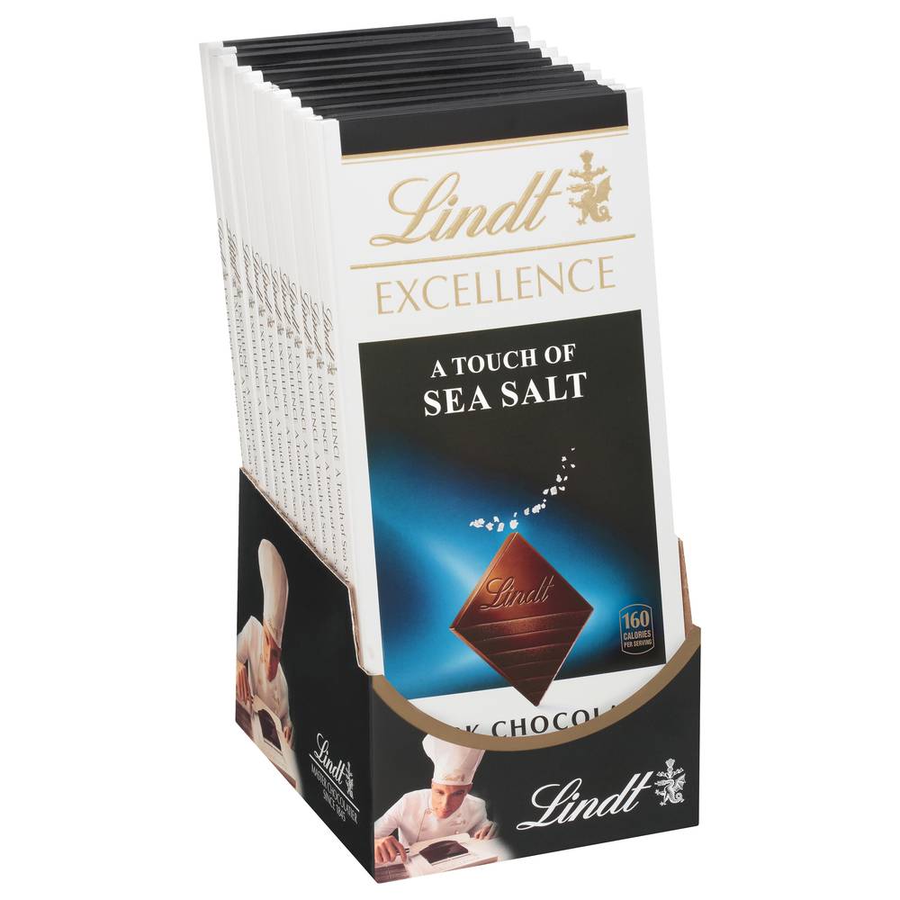 Lindt Excellence a Touch Of Dark Chocolate, Sea Salt (3.5 oz)