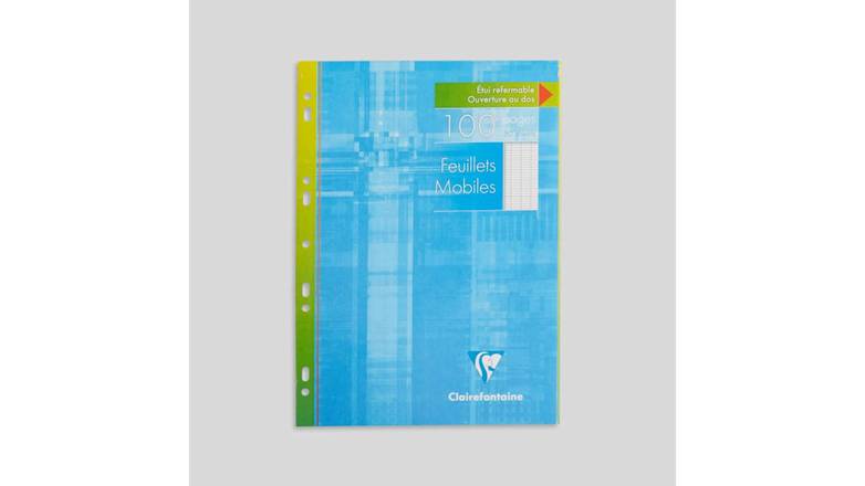 Clairefontaine 100 feuilles simples A4, grands carreaux, perforées Le lot