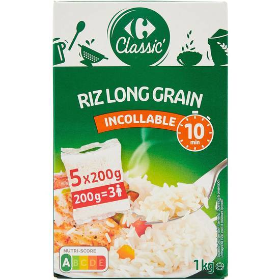 Carrefour Classic' - Riz long grain incollable