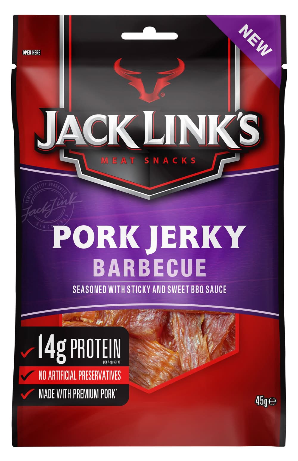 Jack Links BBQ Pork Jerky 45g