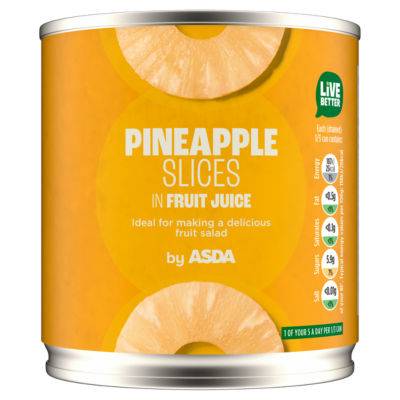 ASDA Pineapple Slices in Fruit Juice