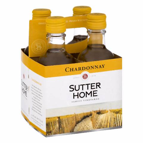 Sutter Home Chardonnay 4 pack 187mL
