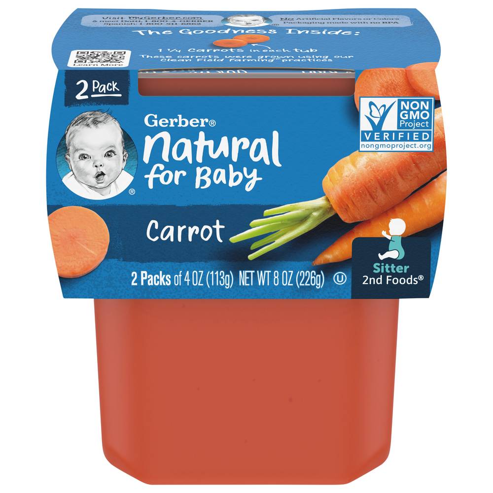 Gerber Sitter 2nd Foods Carrot Baby Food (2 ct)