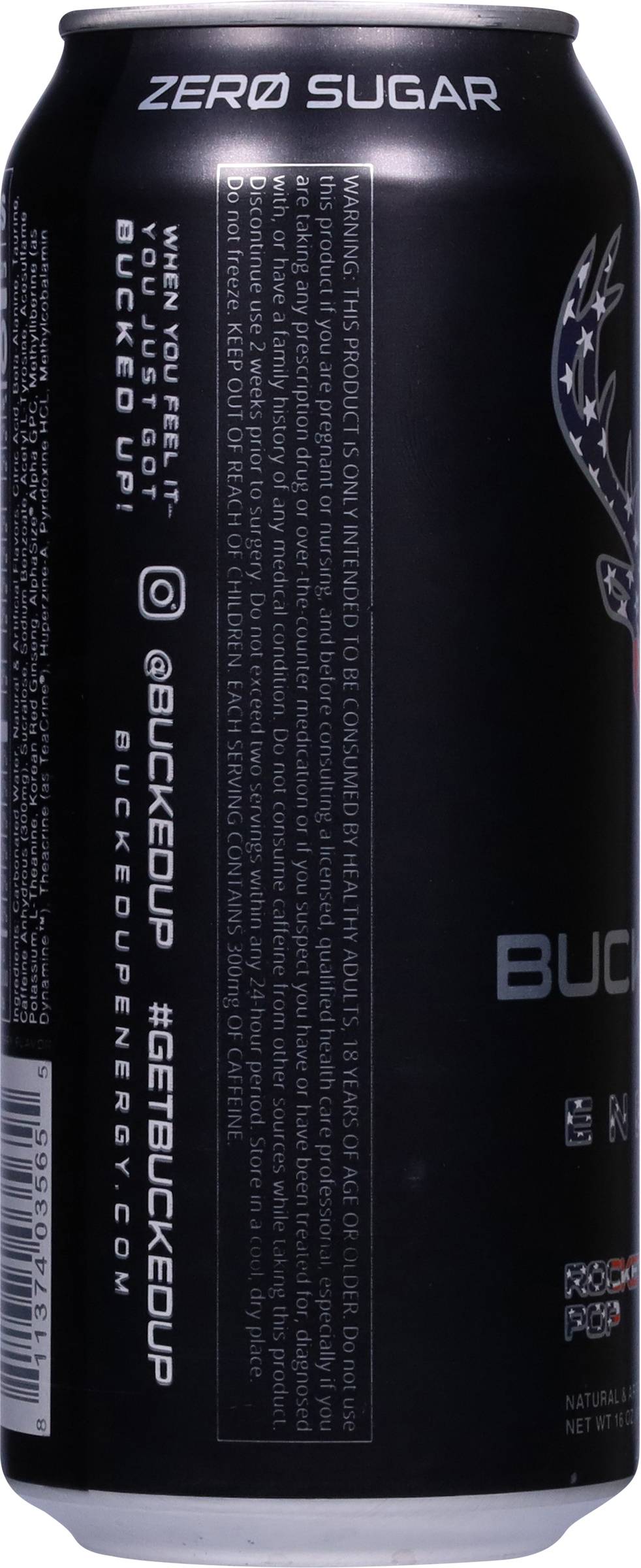 Bucked Up Rocket Pop Energy Drink (16 oz)