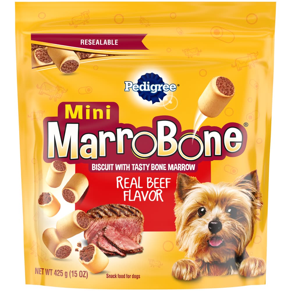 Pedigree Marrobone Dog Treats Crunchy, Real Beef (15 oz)