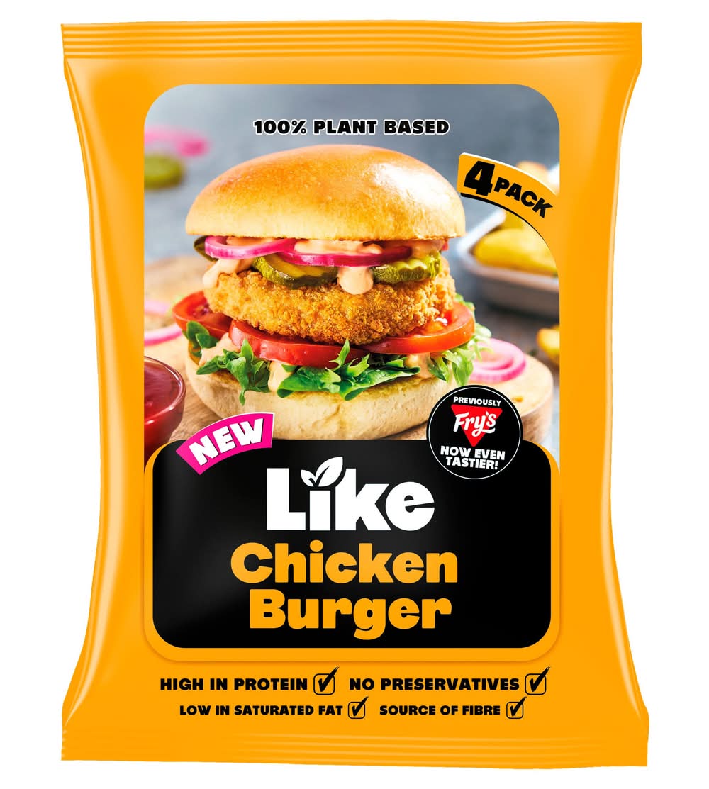 Like 4 Pack Chicken Burgers (V)